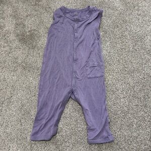 Kyte BABY Purple Sleeveless Snap Romper 6-12 months